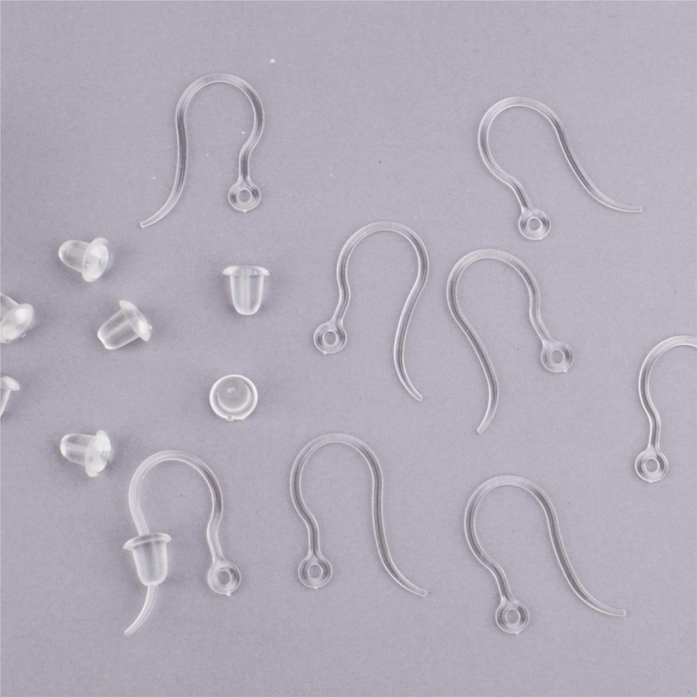 40pcs Clear Plastic Earring Ho - Resin Art Store 评论和价格