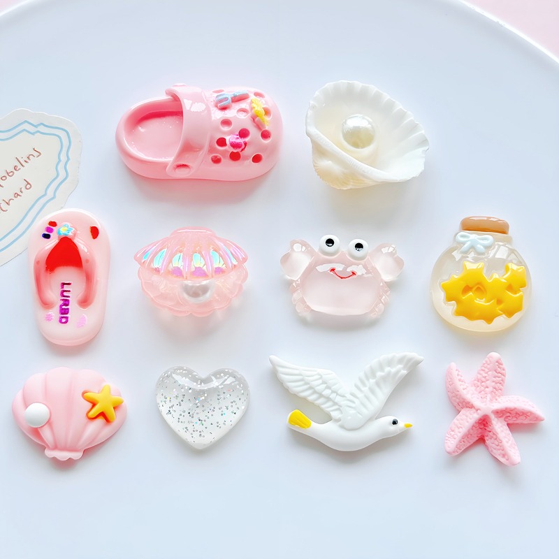 Beach Style Simulated Pearl Se - Resin Art Beach Theme 评论和价格