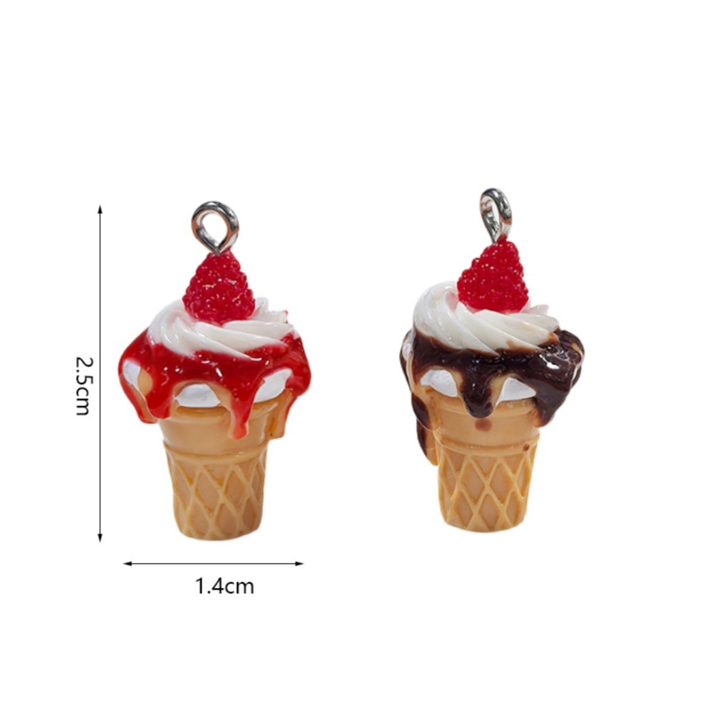 10Pcs Cute 3D Simulation Food  - Resin Art Keychain 评论和价格