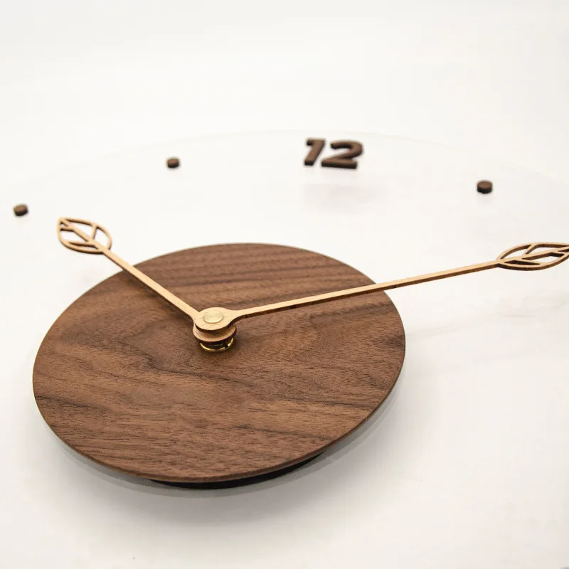 40cm Solid Wood Wall Clock Sim - Resin Art Wall Clock 评论和价格