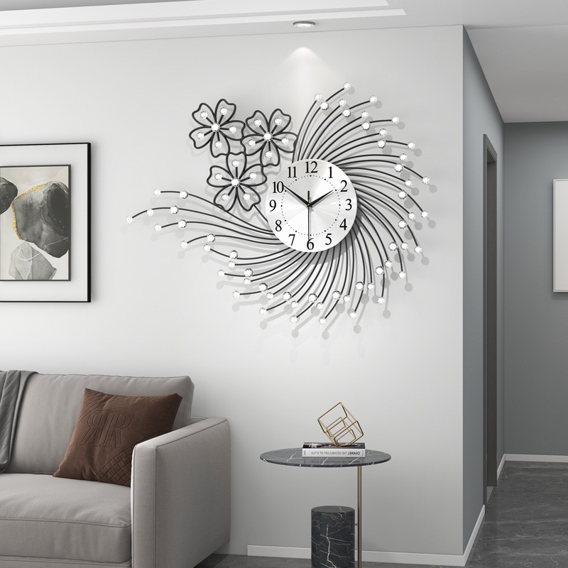 Luxury wall clock living room  - Resin Art Wall Clock 评论和价格