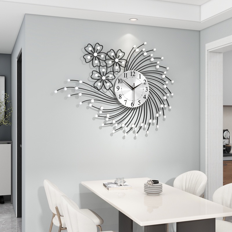 Luxury wall clock living room  - Resin Art Wall Clock 评论和价格