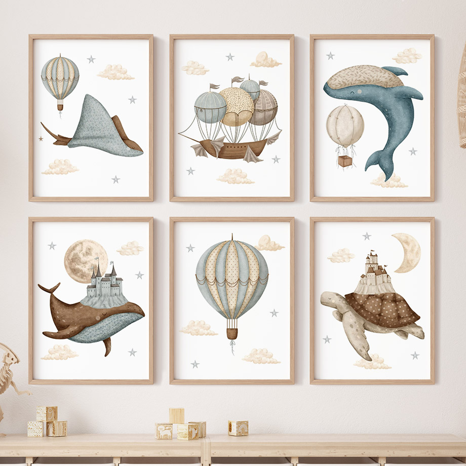 Whale Turtle Castle Balloon No - Resin Art For Kids 评论和价格