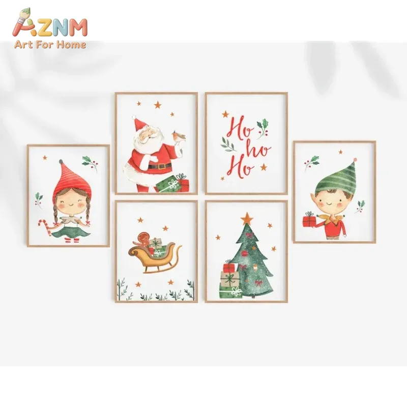 AZNM Watercolor Cute Christmas - Resin Art For Kids 评论和价格
