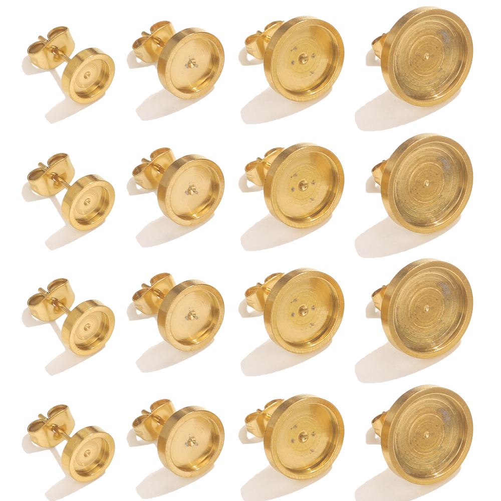 10pcs Stainless Steel Gold Ear - Resin Art Store 评论和价格