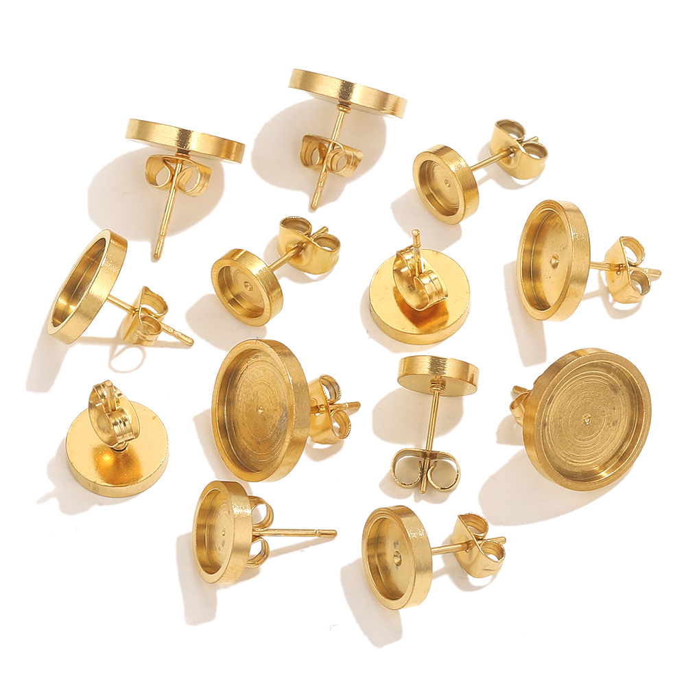 10pcs Stainless Steel Gold Ear - Resin Art Store 评论和价格