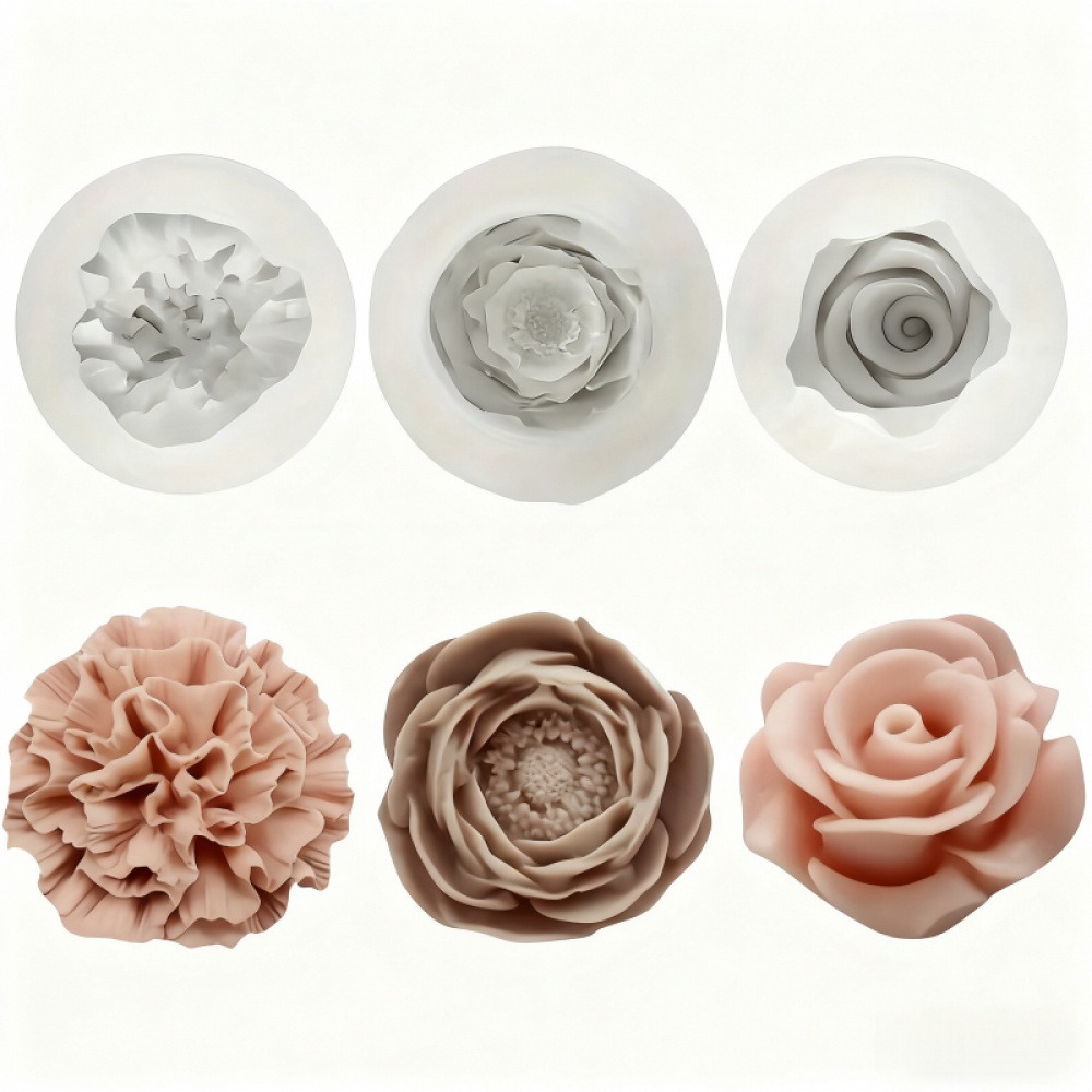 3-Piece Silicone Molds for Ros - Resin Art Rose Petals 评论和价格