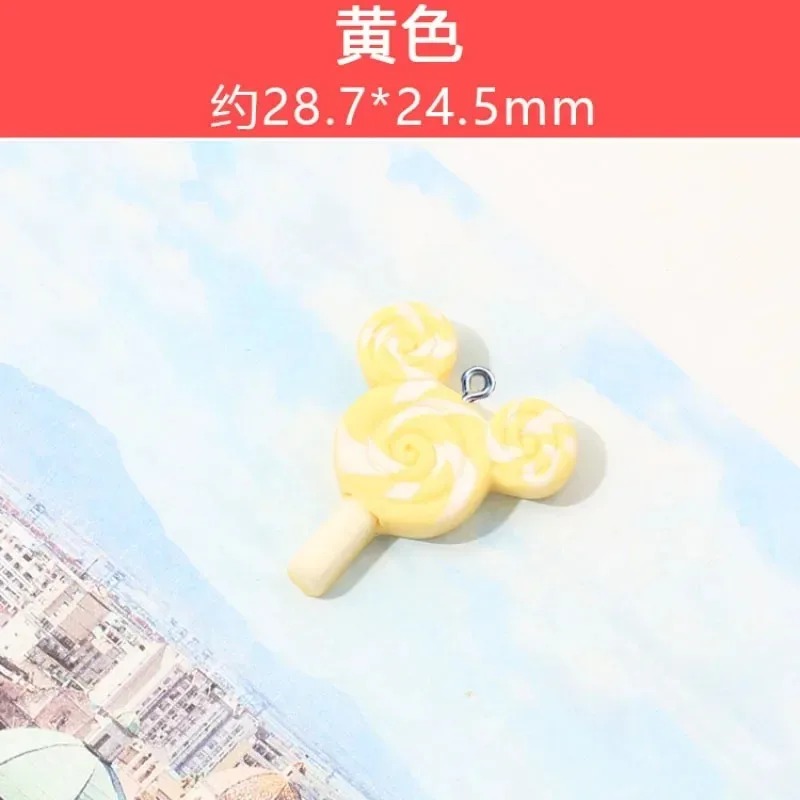 10Pcs Kawaii Mouse Lollipop Re - Resin Art Keychain 评论和价格