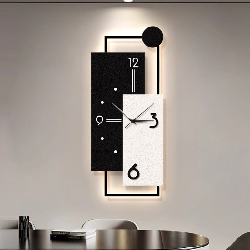 Luxury Living Room Wall Clock  - Resin Art Wall Clock 评论和价格