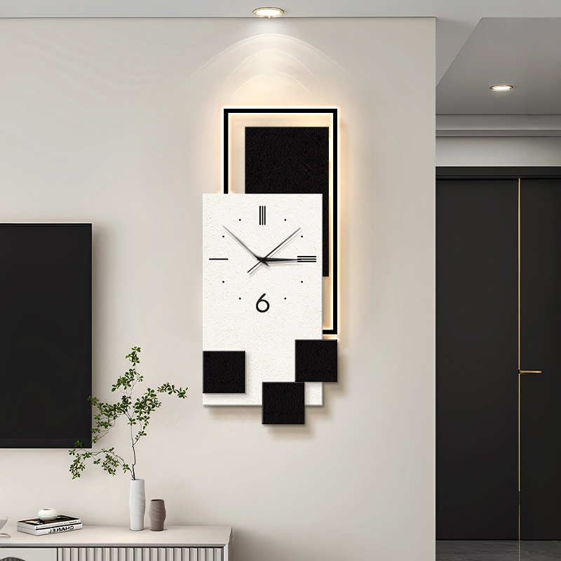 Luxury Living Room Wall Clock  - Resin Art Wall Clock 评论和价格