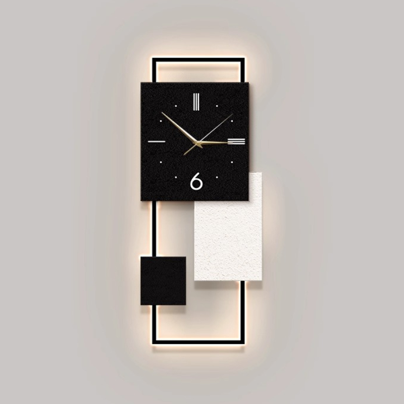 Luxury Living Room Wall Clock  - Resin Art Wall Clock 评论和价格